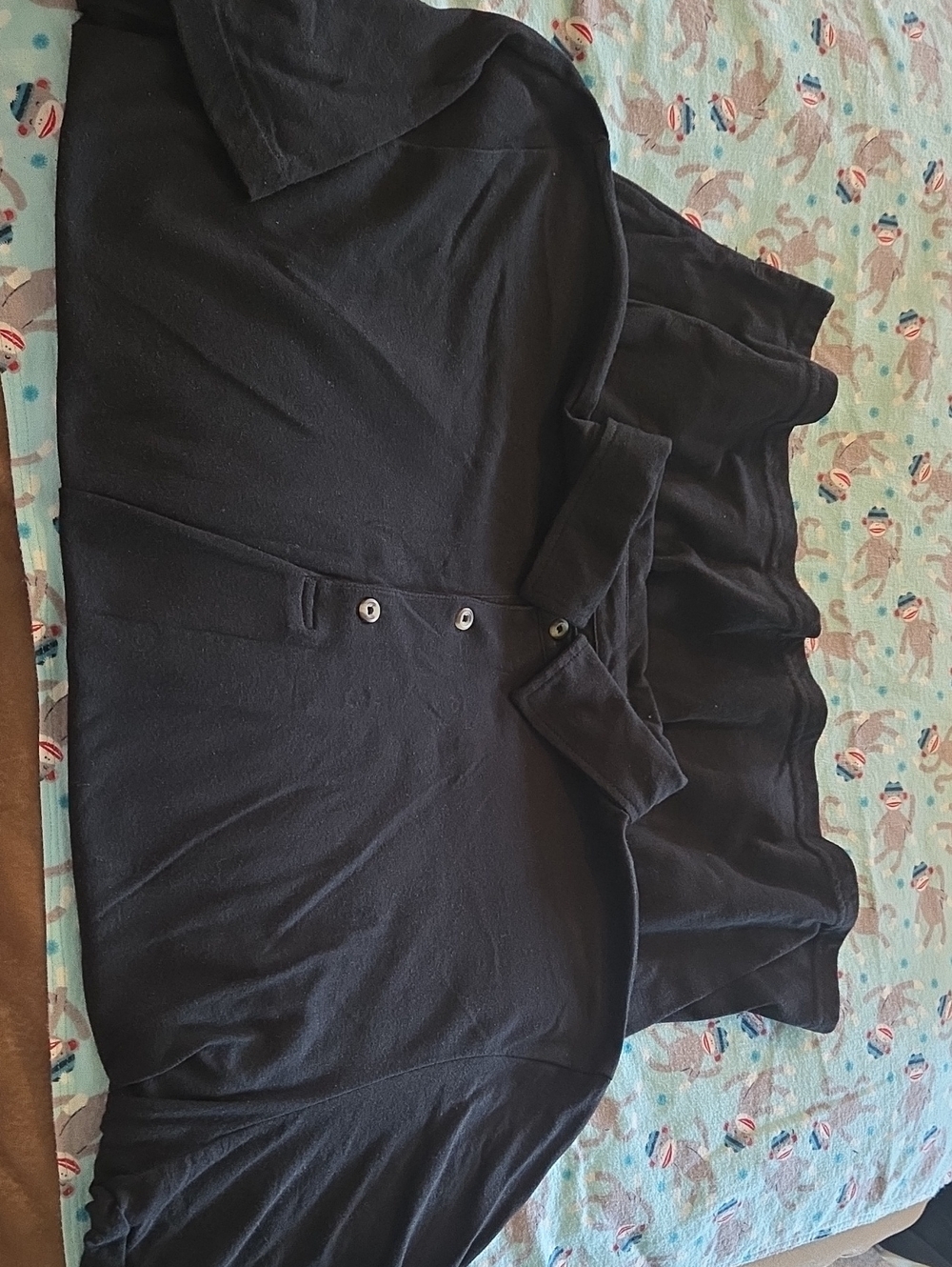 Fresh Clean Threads Black Men's Button-Front Polo New Never Worn